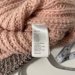 Kate Spade Saturday Pink Gray Marled Hem Chunky Knit Sweater Photo 8