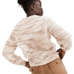 Madewell Space-Dyed Canton Pullover Crew Neck Sweater Size Medium Cozy Preppy Photo 1