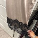 Topshop Lace Trim Dress Mini Photo 1