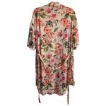 Show Me Your Mumu  Pink and White Floral 3/4 Sleeve Robe One Size Photo 7