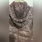 JouJou Juniors Jacket
Vegan Faux Leather Knit Hood Motorcycle Jacket
Size L Brown Size L Photo 8