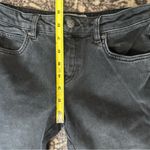 Free People Denim Women’s Size 26 Black Wash Rita Raw Edge Cropped Flare Jeans Photo 8