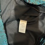 Lulus  Going Gorgeous Shiny Teal Jacquard Puff Sleeve Mini Dress Photo 6