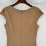 LK Bennett CAMEL brown CAP SLEEVE PENCIL Davina sheath luxury DRESS US size 6 Photo 5