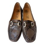 Mephisto Natala Reptile Embossed Horse Bit Loafers‎ Size 7.5 Dark Oak Boa Snake Brown Photo 8