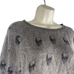 Skull Cashmere 360 Cashmere Cara Jack Crew Neck Skull Sweater Dark Brown Size S Photo 5