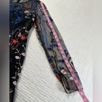 JJ's House Sheath/Column Illusion Boat Neck Floor Length Blue Floral Lace Dress Photo 6