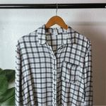 Melrose and Market -`♡´- Free!   Plaid Flannel Button Up Long Sleeve Size S Photo 3