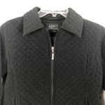 AEROS Women's Quilted Black Full Zip Jacket Size PS Photo 2