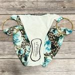 Lisa Blue Leopard Roses Ring Side African Queen Tawny Bikini Bottom NWT XS 4 Photo 4