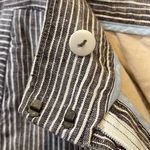 Anthropologie ETT TWA By Women Size 2P Wide Leg Linen Pants Stripped Coastal Photo 3