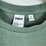 TNA Green Ribbed Long Sleeve Shirt Size Small Photo 2