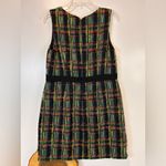 Hutch  Bright Time To Start Tweed Sheath Dress Sleeveless Black Multi Size Large Photo 3