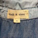 Cloth & Stone Dress Women Small Blue Chambray Denim Shirt Dress Casual Versatile Photo 4