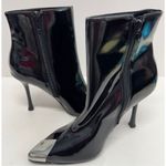 INC International Concepts Boots Size 5 Black Patent Pointed‎ Toe Stiletto Heels Photo 6