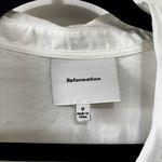 Reformation Vivi Cotton Voile White Blouse Top Size 0 Photo 5