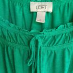 Loft  M Green Bubble Hem Peasant Top Photo 3