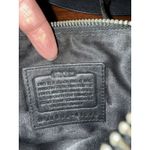 Coach Handbag Black Leather Adjustable Shoulder Strap Authentic Photo 2