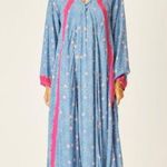 Natalie Martin 💕💕 Fiore Maxi Dress ~ Pinwheel Denim Blue Floral Print XL NWT Photo 6