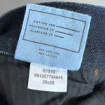 AYR Jeans Women's 26 X 28 The Riser Dark Wash High Rise Skinny Stretch Raw Hem Photo 7