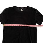 & Other Stories & Other Stories Velour Velvet Black Short Sleeve Shirt Photo 4