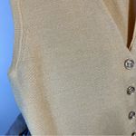 Talbots Vintage Butter Yellow Wool Blend Sweater Vest Petite Photo 6