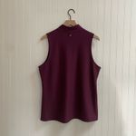 CALIA Golf Honeycomb Mesh 1/2 Zip Sleeveless Polo Ripe Boysenberry Size XL NWT Purple Photo 5