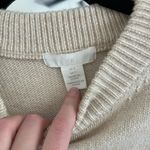 H&M Cream Long Sleeve Sweater Dress Photo 4