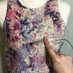 Tobi Pink Purple Gold Ivory Floral Shift Dress L Photo 2