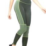 Good American  The Dual Life Tonal Green Leggings Photo 0