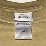 Disney Mickey & Minnie Graphic  Cropped Length Tan Sweatshirt- XS Photo 3