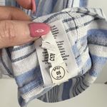 Free Assembly Size XS Shirt Dress Denim Striped Chambray Puff Sleeve V Photo 10