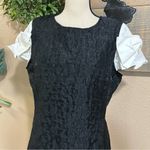 NWOT Sister Jane Paddock Black and White Bow Sleeve Mini Dress Size L Photo 2