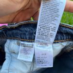 Levi's Blue Distressed Jean Shorts Photo 5