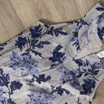 Loft Ann taylor NWT Blue Gray Floral dress sz 16 plus v neck tank halter Photo 2