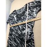 Bisou Bisou Dress 6 Batwing Sleeve Boho Vacation Embellished Boxy Neck Pullover Photo 6