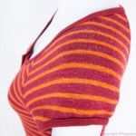 Free People red and yellow stripes wool cotton blend sweater dress, XS Photo 12