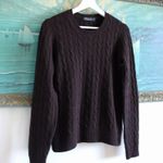 Brooks Brothers  brown cashmere sweater, size small Photo 4