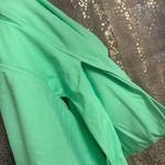 Minty Bright Green Tie Waist One Shoulder Cutout Monokini Swimsuit XL NWOT Photo 2