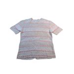 Embroidered Floral Cardigan – Short Sleeve Button Up Women's S Tan Photo 6