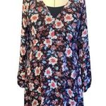 Forever 21  Plus Sheer Long Sleeve Floral Mini Dress - size 2XL Photo 0