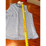 Adidas  Primeblue Sleeveless Mock Neck Golf Top Women L Light Blue Parley Ocean Photo 11