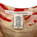 Diane Von Furstenberg  Silk Cotton Coral Reef Print Dress Photo 7