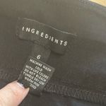 Women’s Ingredients Black Cropped Capri Pants Gold Accents Sz 6 Office Business Photo 3