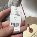 Current/Elliott  Women's Cropped Sleeve Striped Sweatshirt Gray Size 2 Photo 5