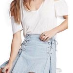 Free People  Striped Mini Skirt Tie-front Photo 0