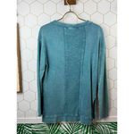 Pilcro from Anthropologie Teal Imogen Seamed Tunic Sweatshirt - Size - XS Photo 2
