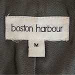 Boston Harbour Womens Black Leather Jacket Size M Moto Baddie Biker Neutral Size M Photo 7