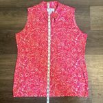 Sport Haley Women’s Cancan Sleeveless Print Golf Top Shirt Large Pink Photo 9