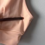 Lulus Triangle Bikini Top Light Orange Orange Stretch ruched light support swim Photo 4